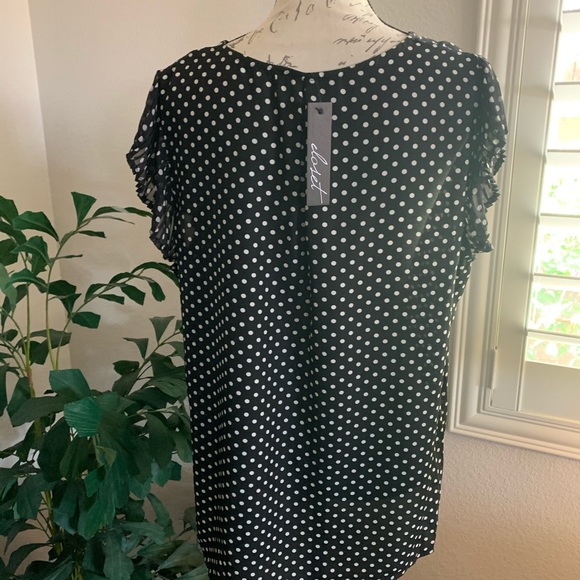 Black Polka Dot Blouse Brand new with tags - Picture 3 of 4
